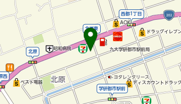 auショップ九大学研都市の地図画像