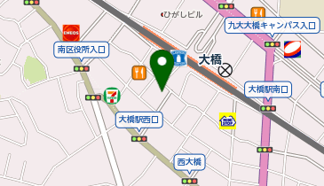 auショップ大橋駅西の地図画像