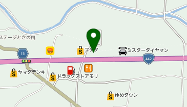 auショップ八女の地図画像