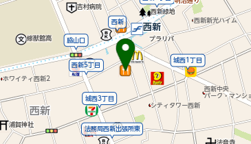 auショップ西新の地図画像