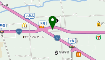 auショップ八女中央の地図画像