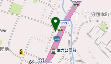 auショップ徳力の地図画像