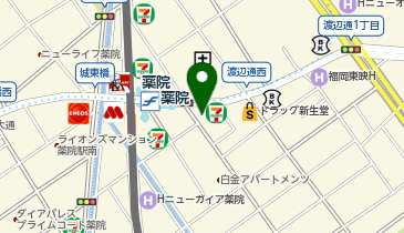 auショップ薬院駅前の地図画像