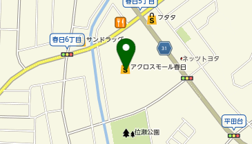 ソフトバンクアクロスモール春日の地図画像