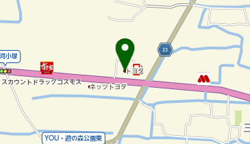 福岡トヨタ自動車柳川店の地図画像