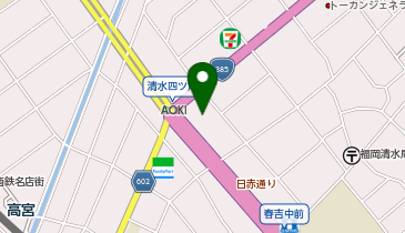 福岡トヨペット清水店の地図画像