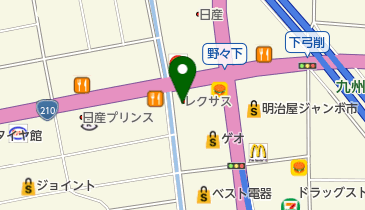 レクサス久留米の地図画像