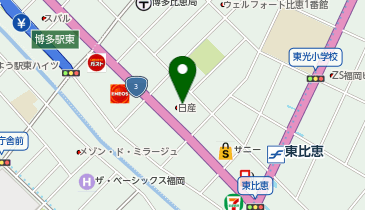 日産福岡法人営業部の地図画像