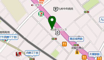 日産福岡大橋日赤通り店の地図画像