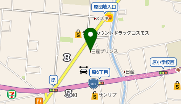 日産福岡原店の地図画像