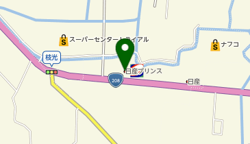 日産福岡柳川店の地図画像