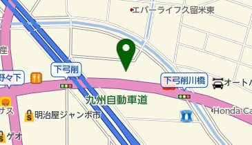 ホンダドリーム久留米の地図画像