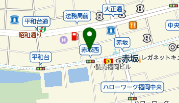 Honda Cars福岡赤坂店の地図画像