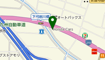 Honda Cars博多久留米東合川店の地図画像