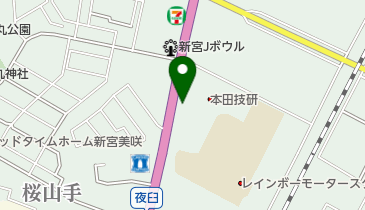 Honda Cars博多新宮店の地図画像