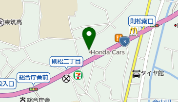 Honda Cars北九州則松店の地図画像