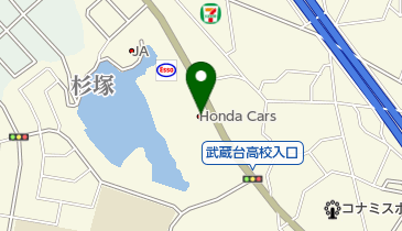 Honda Cars福岡天拝坂店の地図画像