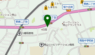 自社ローン専門店じしゃロン八幡西店の地図画像