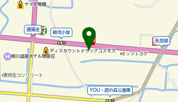 トヨタカローラ福岡柳川店の地図画像