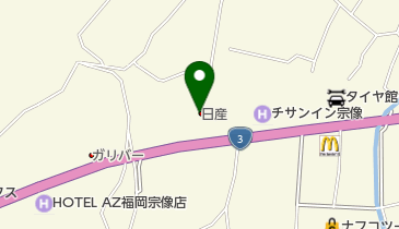 日産福岡宗像カーランドの地図画像