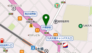 九州三菱自動車販売大橋店の地図画像