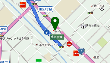 福岡スバル博多駅東店の地図画像