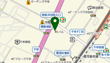 福岡スバル千早店の地図画像