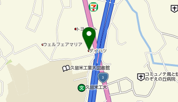 福岡ダイハツ販売久留米店の地図画像