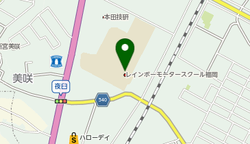 レインボーモータースクール福岡の地図画像