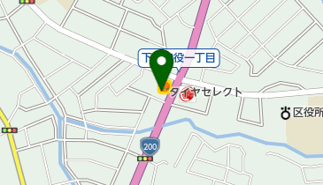 タイヤセレクト北九州の地図画像