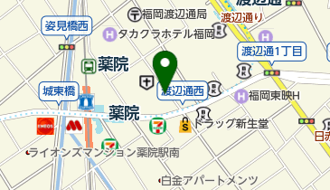 トヨタレンタリース福岡薬院駅前店の地図画像
