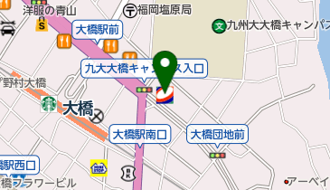 バジェットレンタカー大橋SS店の地図画像