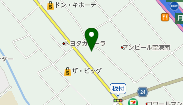 松岡モータース板付本社の地図画像
