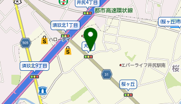 マクドナルド桜ヶ丘店の地図画像