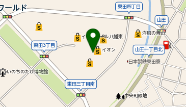 マクドナルドイオンモール八幡東店の地図画像