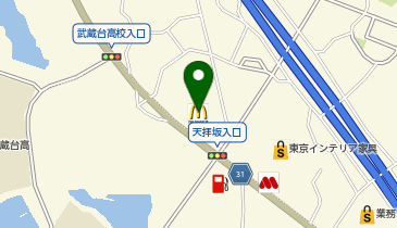 マクドナルド天拝坂店の地図画像