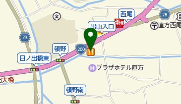 とんかつ濱かつ福岡直方店の地図画像