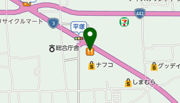 とんかつ濱かつ福岡八女店の地図画像