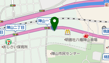 とんかつ濱かつ北九州陣山店の地図画像