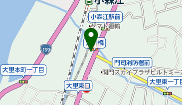 とんかつ濱かつ北九州門司店の地図画像