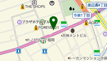 うどんウエスト天神店の地図画像