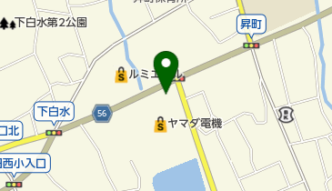 うどんウエスト下白水店の地図画像