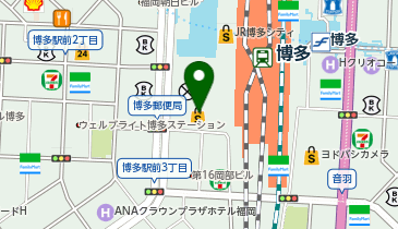 天麩羅えびのやKITTE博多店の地図画像