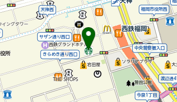 叙々苑天神岩田屋店の地図画像