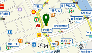 てっぱんのスパゲッティミーナ天神店の地図画像