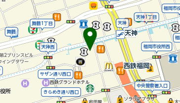 焼肉トラジ天神店の地図画像