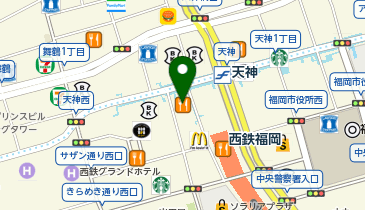 牛かつもと村福岡パルコ店の地図画像