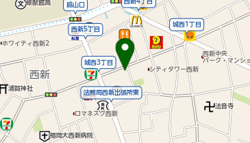 生そばウエスト西新店の地図画像