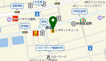 CoCo壱番屋福岡赤坂駅店の地図画像