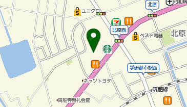 びっくりドンキー九大学研都市店の地図画像